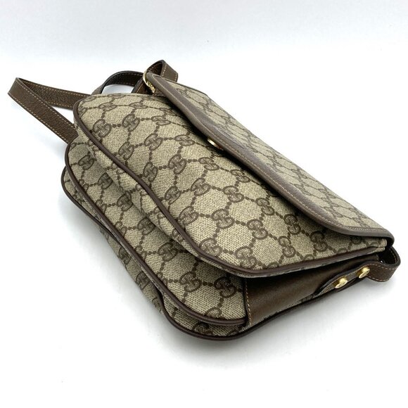 GUCCI Brown Leather Shoulder Bag - Picture 4 of 13